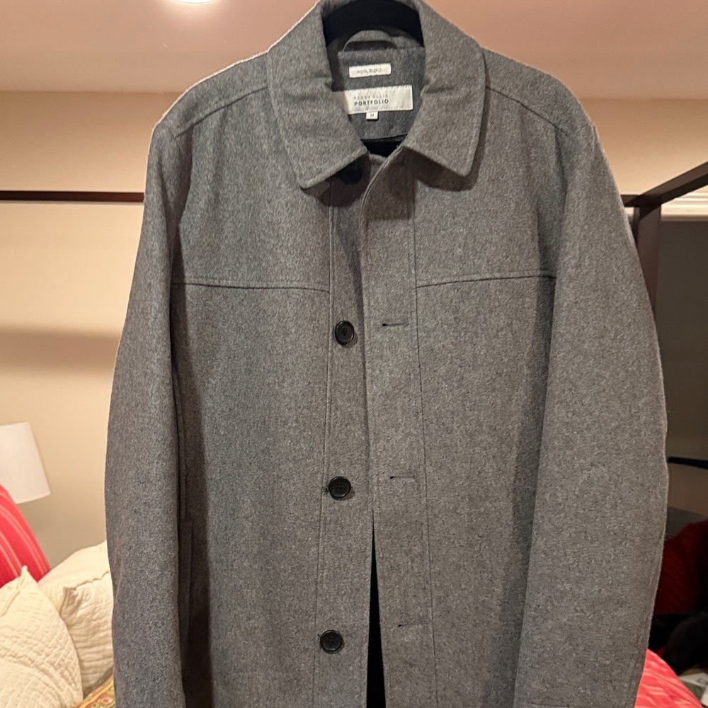 Men’s wool blend pea coat medium